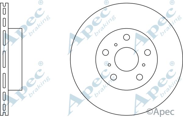 APEC BRAKING stabdžių diskas DSK622